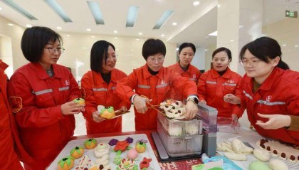 中原油田：花馍剪纸添年味 传承民俗庆新春