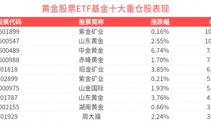 黄金+股性beta双击!黄金股票ETF基金(159322)稳步上行涨近2%