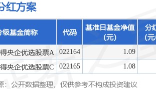 基金分红：西部利得央企优选股票基金3月10日分红