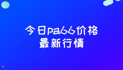 今日pa66价格最新行情